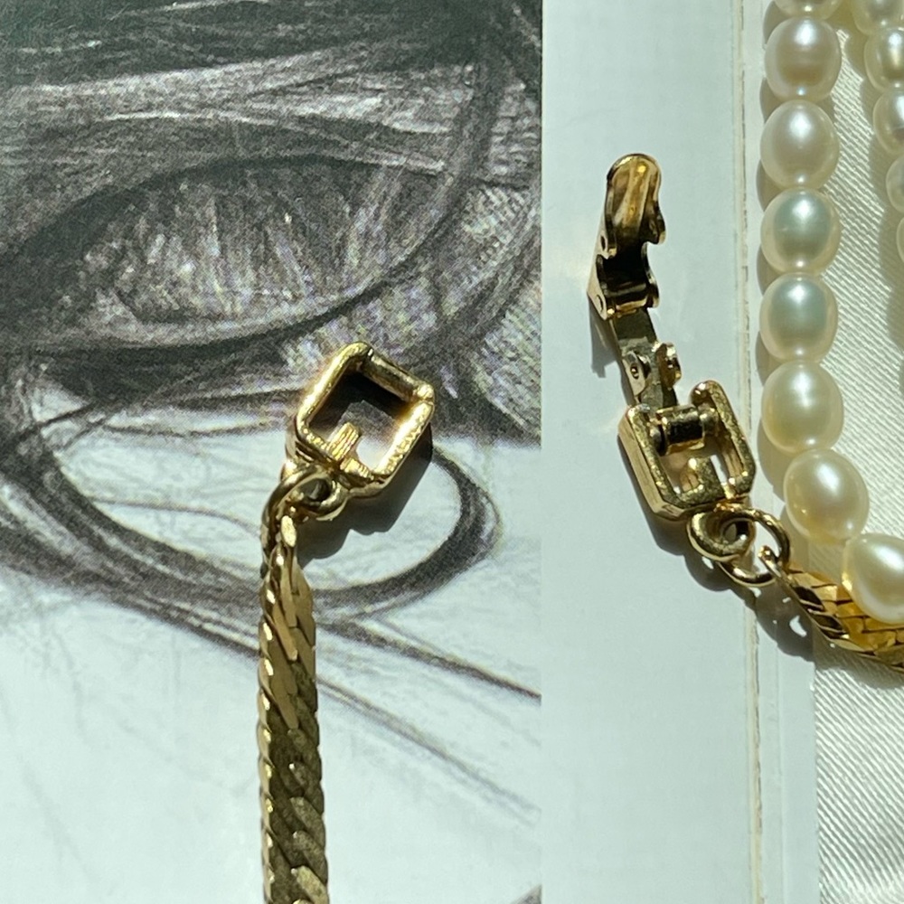 Vintage Givenchy chain bracelet in gold tone. - Picture 11 of 14